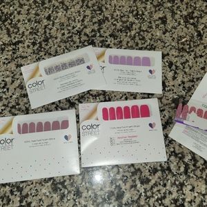 Color street bundle! 4 sealed sets, 1 open